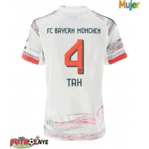 Camiseta Bayern Munich Jonathan Tah #4 Visitante Equipación para mujer 2025-26 manga corta